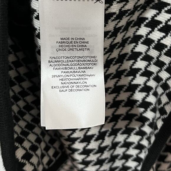 Lauren Ralph Lauren Womens Houndstooth Cotton Knit Blazer Size L Preppy Academia - Picture 7 of 8